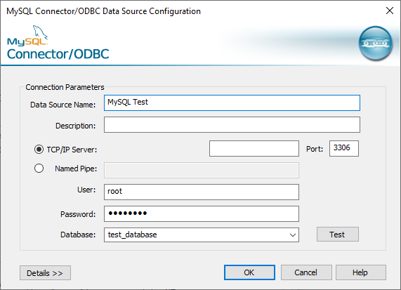 Add ODBC Driver MySQL