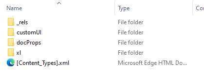 Excel Zip Folder Items