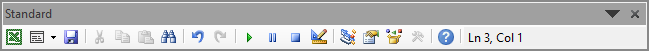 Standard Toolbar