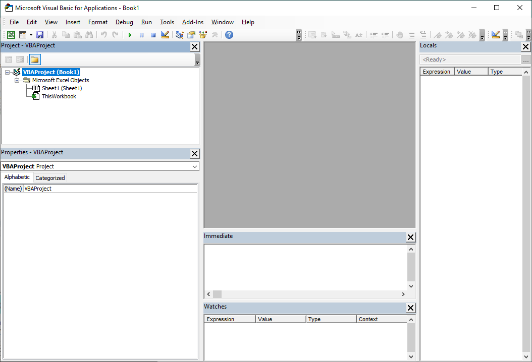 Vba Visual Basic Editor 1860